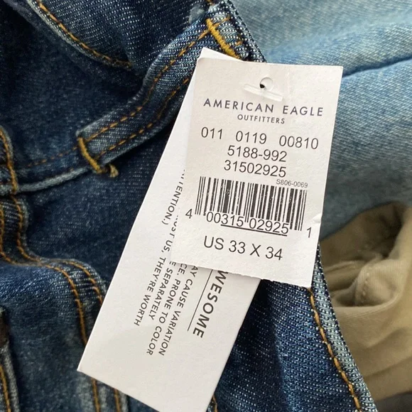 Brand new American eagle skinny jeans 33/34 - Picture 6 of 6